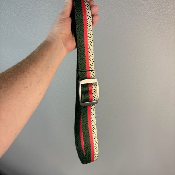 Croakies Belt with Bottle Opener Buckle - Trout Design - Picture 1 of 7